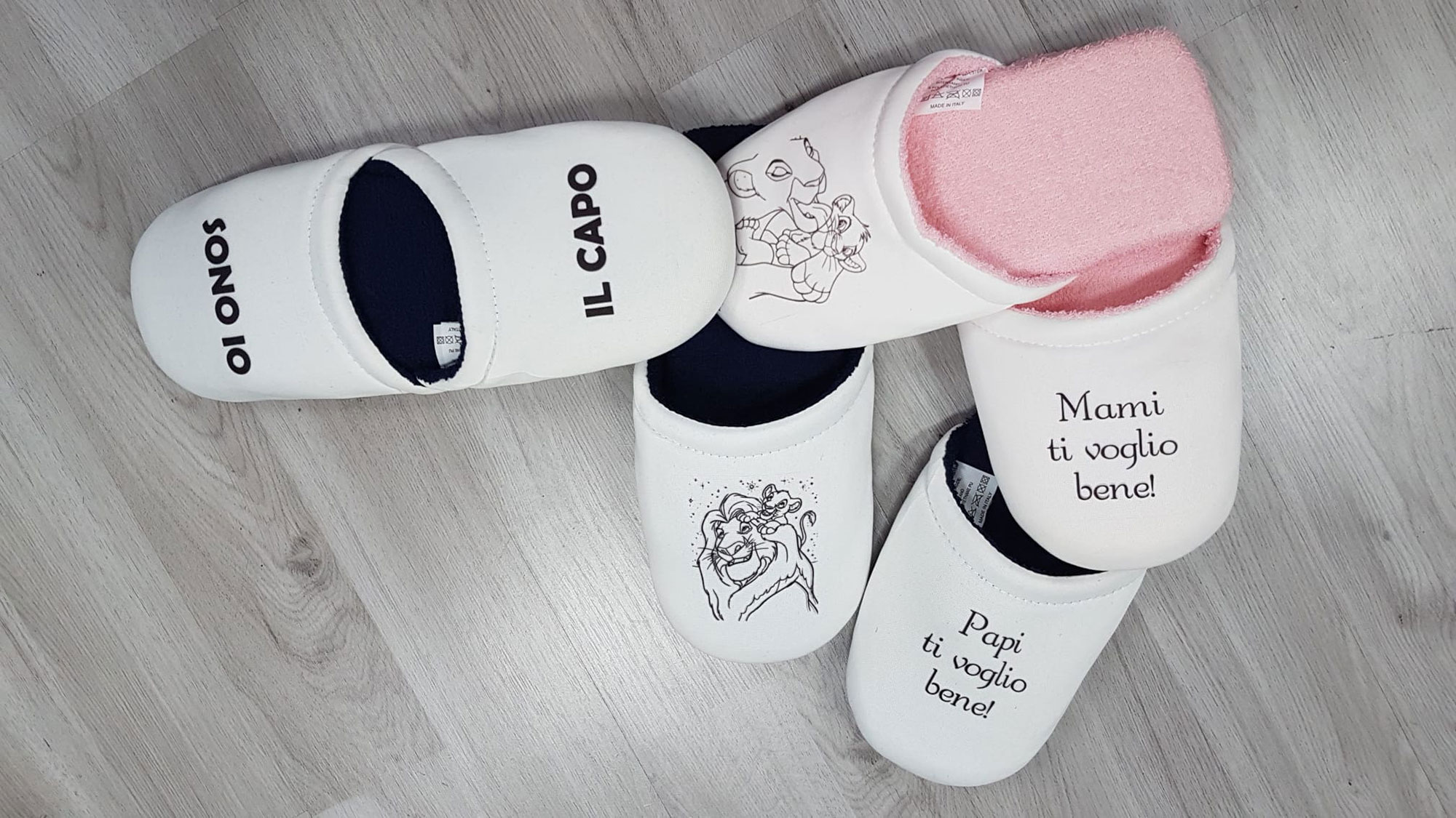 Ciabatte personalizzate